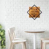 Wallity Dekorativni drveni zidni ukras La Vie Est Belle | ePonuda.com