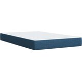  Krevet s oprugama i madracem plavi 120 x 200 cm od tkanine | shoptok.hr
