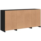  Komoda s LED svjetlima crna 142,5 x 37 x 67 cm | shoptok.hr