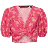 Vero Moda Bluza 'HIA ANEA' svijetloplava / svijetlozelena / narančasta / roza