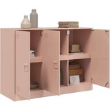 vidaXL Komoda ružičasta 99 x 39 x 73 cm čelična | shoptok.hr