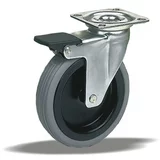Liv Zakretni kotač za transportna kolica s kočnicom (Promjer kotačića: 100 mm, Nosivost: 80 kg, Klizni ležaj)