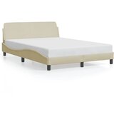 The Living Store Posteljni okvir brez vzmetnice krem 140x200 cm tkanina - Posteljni Okvir, (21447534) | Shoptok.si