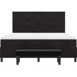 Box Postelja z vzmetnico z vzmetnico Črna 180 x 200 cm Žamet, (5000141807) | Shoptok.si