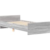  Okvir kreveta s uzglavljem Siva Sonoma 80 x 200 cm | Shoptok.si
