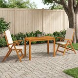  3-dijelni vrtni blagovaonski set 3 kom. Prirodna | shoptok.hr