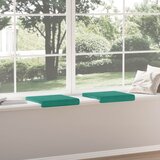  Jastučić za klupu 2 kom. Baršun Tirkizna Dubina 35 cm | shoptok.hr