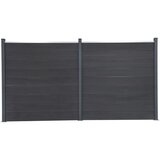 vidaXL Set panela za ogradu sivi 353x186 cm WPC | shoptok.hr