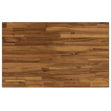  Kvadratni blagovaonski stol 90 x 55 x 75 cm Čvrsto drvo akacije - Prirodna i bijela 90 x 55 x 75 cm Četvrtasto | shoptok.hr