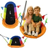Lean_Toys Vrtna gugalnica Štorkljino gnezdo, pravokotna, barvita, 167 x 75 cm | Shoptok.si
