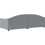  Dnevni krevet svjetlosivi 100 x 200 cm od tkanine | Eponuda.com