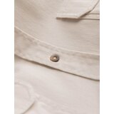 Ombre Men's REGULAR FIT cotton shirt with buttoned pockets - cream | Shoptok.si