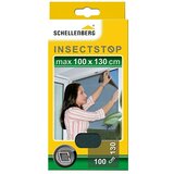 SCHELLENBERG Insect Stop Mrežica za zaštitu od insekata (Š x V: 130 x 100 cm, Boja tkanine: Antracit, Pričvršćivanje stezanjem, Prozor) | shoptok.hr