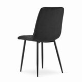 Set od 3 stolice LAVA - crni baršun | shoptok.hr