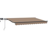  Povlačivi tende Sivosmeđa 450 × 350 cm Tkanina i Aluminij | shoptok.hr