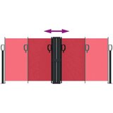  Uvlačiva bočna tenda 100 x 1000 cm crvena | shoptok.hr