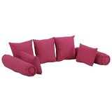  7-dijelni set ukrasnih jastuka od tkanine ružičasti | shoptok.hr