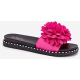 Boto Ladies slippers adorned with flowers fuchsia Cellanen | shoptok.hr