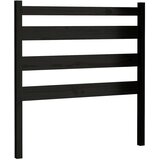  Uzglavlje za krevet crno 81 x 4 x 100 cm od masivne borovine | shoptok.hr
