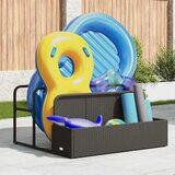  Plovak za bazen Crni 110x100x57 cm Poli ratan | Eponuda.com