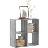 The Living Store Knjižna omara siva sonoma 68,5x32x68,5 cm inženirski les - Knjižna Omara, (21660784) Cene