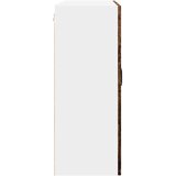  Zidni stakleni ormarić Staro drvo 80 x 31 x 80 cm | shoptok.hr