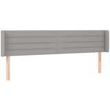  Posteljno vzglavje svetlo sivo 163x16x78/88 cm blago, (20952022) | Shoptok.si