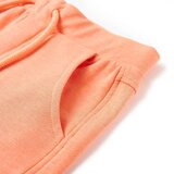  Dječje kratke hlače s vezicom neonskonarančaste 128 | shoptok.hr