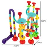 Kruzzel 3D staza za kuglice s 30 kuglica, konstrukcijski set | shoptok.hr