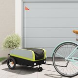 Prikolica za bicikl crno-zelena 30 kg željezna | shoptok.hr