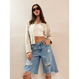 Sinsay Baggy traper šorc s izlizanim efektom | shoptok.hr