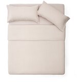 Kave Home Posteljina sivo-bež za krevet za jednu osobu/za produženi krevet od mješavine lana 150x220 cm Simmel – | shoptok.hr