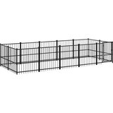  Zunanji pasji boks jeklo 9,38 m², (20799124) | Shoptok.si