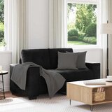  Dvosjed Crni 160x77x82 cm Baršun | shoptok.hr