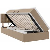 vidaXL Postelja s shranjevanjem Kapučino 90 x 200 cm Umjetno usnje, (5000101193) | Shoptok.si
