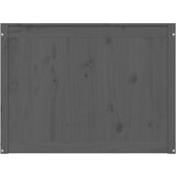 vidaXL Zaboj za perilo siv 88,5x44x66 cm trdna borovina | Shoptok.si
