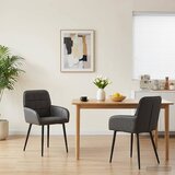  Trpezarijske stolice 2 pcs Umjetna koža Crna 57 x 50 x 85 cm | Eponuda.com
