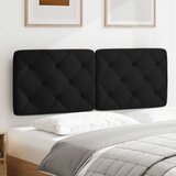 Jastuk za uzglavlje crni 120 cm od tkanine | Eponuda.com