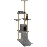  Penjalica za mačke sa stupovima za grebanje svjetlosiva 155 cm | Eponuda.com