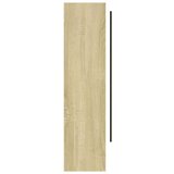 vidaXL kupaonski ormarić s ogledalom 80x15x60 cm MDF bijeli i hrast | shoptok.hr