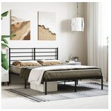 vidaXL okvir za krevet s uzglavljem crni 120x200 cm | shoptok.hr