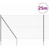  Zavareno žičano ograđivanje s bodljama 25 x 1,5 m Siva Mreža | Shoptok.si