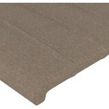  Uzglavlje smeđesivo 180x5x118/128 cm od tkanine | shoptok.hr