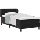 vidaXL Postelja z vzmetnico črna 80x200 cm iz žameta, (22051135) | Shoptok.si
