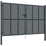 vidaXL Vrtna vrata antracitna 300x175 cm jeklo, (21000529) Cene