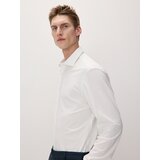 Reserved - Slim fit košulja od žerseja - bijela Cijene