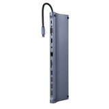 Docking station GEMBIRD USB adapter Type-C 11-in-1 multi-port adapter (USB hub + HDMI + VGA + PD + card reader + LAN + 3.5 mm audio), A-CM-COMBO11-01 | Eponuda.ba
