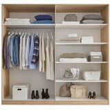 CARRYHOME OMARA S KLASIČNIMI VRATI, bela, hrast san remo | Shoptok.si