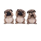 NEMESIS NOW THREE WISE PUGS 8.5CM KIPCI Cene
