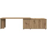  Stol za kavu Artisan hrast 150x50x35 cm izrađeno drvo Slike